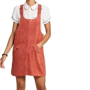 Modcloth Sociable Scholar Corduroy Dress